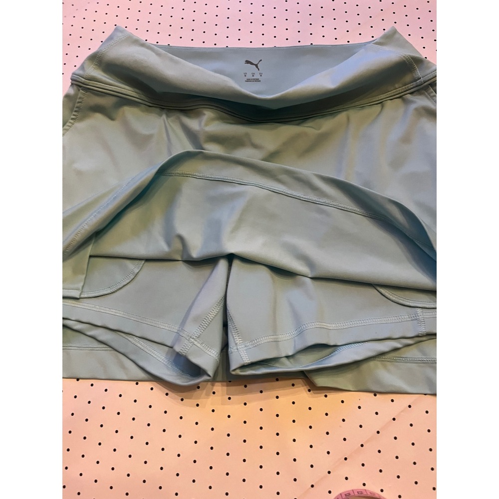 Puma Womens M Golf Tennis Skort Sage Green Built In Shorts Athletic 14in - Picture 5 of 8